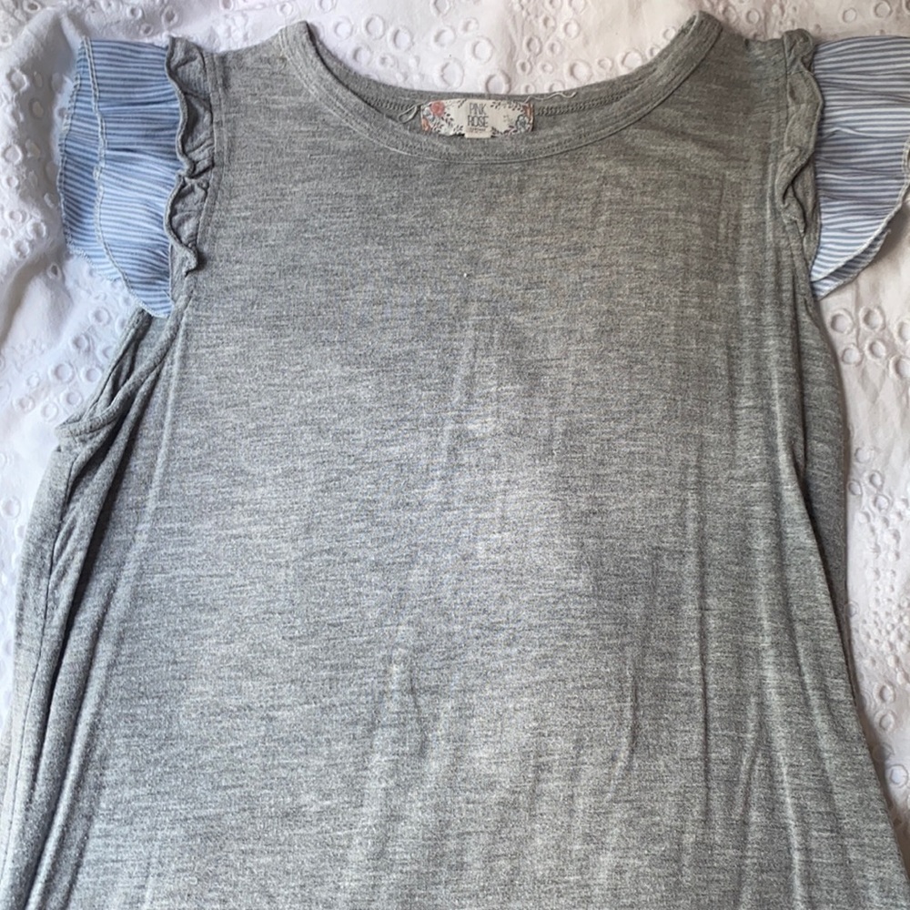 PinkRose Ruffled Tank